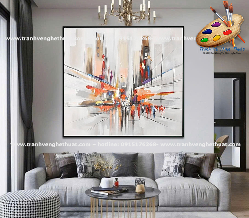 Tranh Treo Phòng Khách Hiện Đại - Trang Trang Trí 