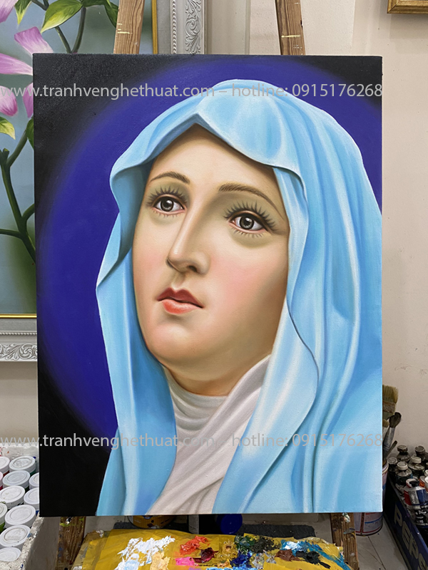tranh công giáo,tranh đức mẹ maria ,tranh đực mẹ đồng công ,tranh trang trí
