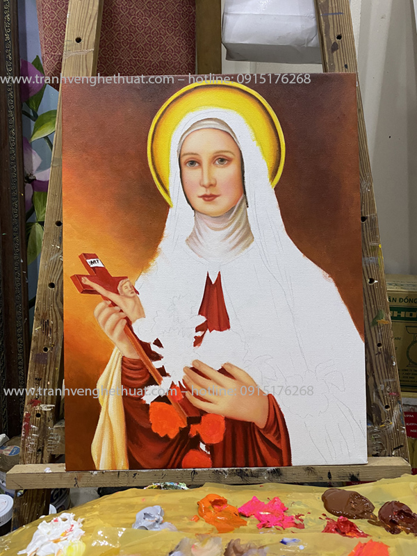 Tranh thánh nữ teresa,Tranh công giáo ,tranh đức mẹ lên trời, tranh vẽ nghệ thuật ,tranh chúa chăn chiên, tranh lòng chúa thương xót,tranh gia đình thánh gia 