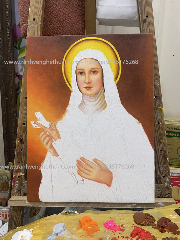 Tranh thánh nữ teresa,Tranh công giáo ,tranh đức mẹ lên trời, tranh vẽ nghệ thuật ,tranh chúa chăn chiên, tranh lòng chúa thương xót,tranh gia đình thánh gia