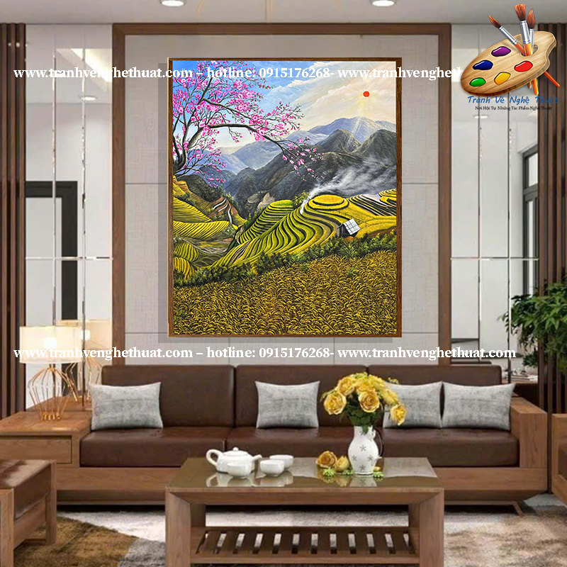 Tranh trang trí phòng khách, tranh treo phong khách hiện đại, tranh phong cảnh treo phòng khách hiện đại, tranh treo văn phòng, tranh treo tường phòng khách, tranh vẽ nghệ thuật