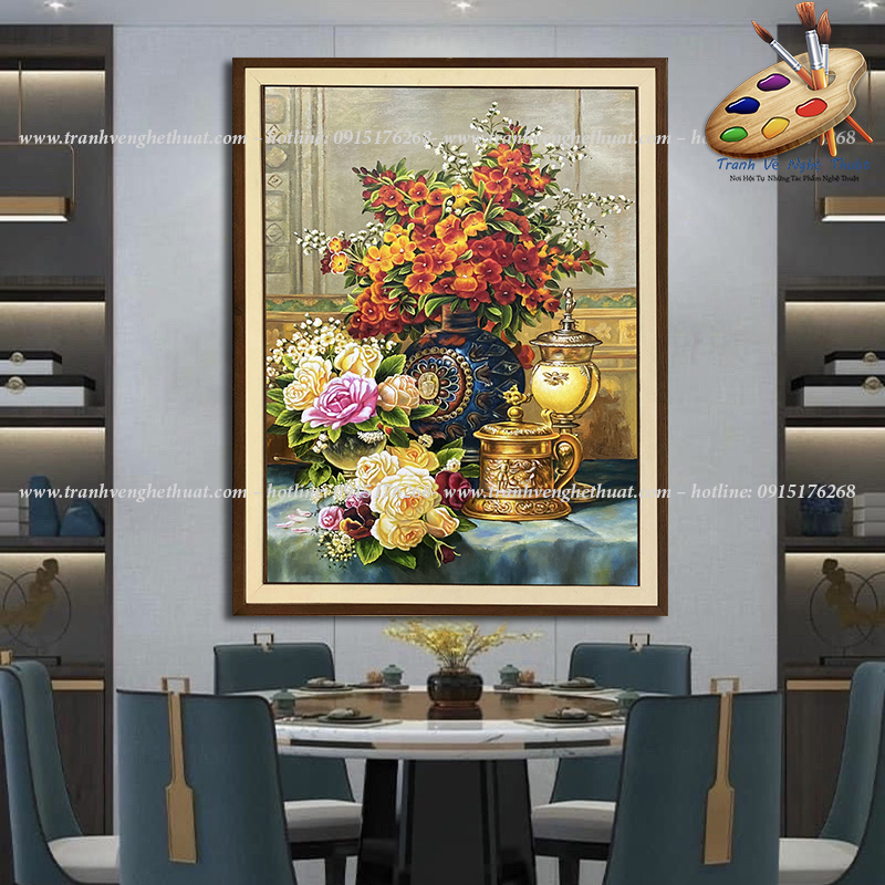 Tranh treo bàn ăn,tranh treo phòng ăn hiện đại, tranh trang tri, tranh treo tường, tranh treo bàn ăn tân cổ điển, tranh vẽ nghệ thuật, tranh sơn dầu, tranh hoa quả treo bàn ăn