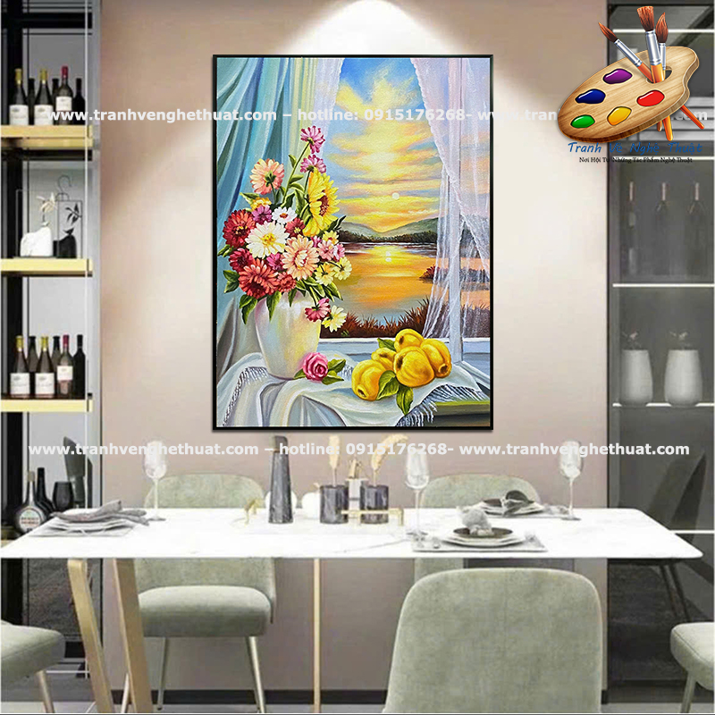 tranh treo tường bàn ăn, tranh treo bàn ăn, tranh treo phòng ăn, tranh trang trí bàn ăn, tranh vẽ nghệ thuật, tranh treo bàn ăn hiện đại, tranh trang trí bàn ăn hiện đại